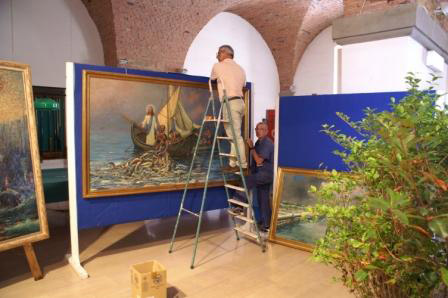 Allestimento mostra antologica Gio Batta Lepori