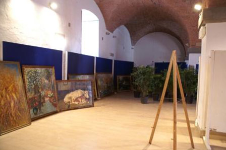 Allestimento mostra antologica Gio Batta Lepori