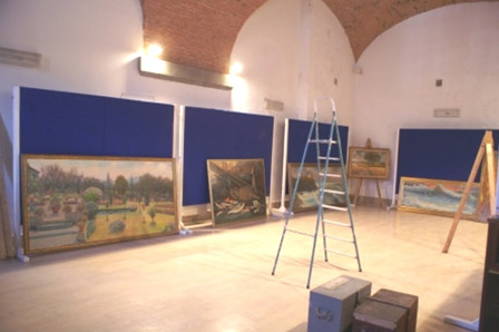 Allestimento mostra antologica Gio Batta Lepori