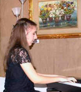 Caterina Barontini al pianoforte