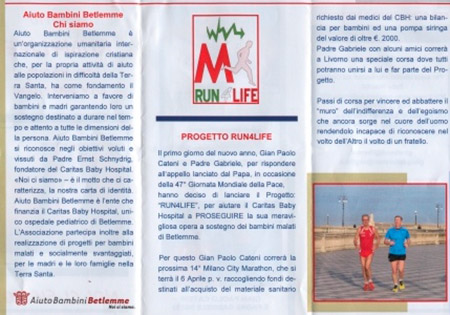 Locandina progetto RUN4LIFE